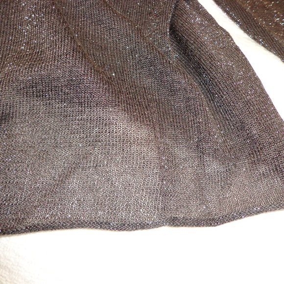 Eileen Fisher Open Duster XS Metallic Brownish Semi-Sheer - Picture 16 of 16